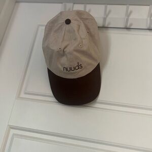 Nuuds Tan and Dark Brown Cap